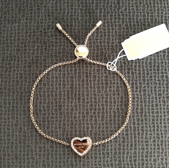 ✨️HP✨️ Michael Kors Rose🌹 Gold💛 Heritage Heart Set - NIB - Picture 4 of 15